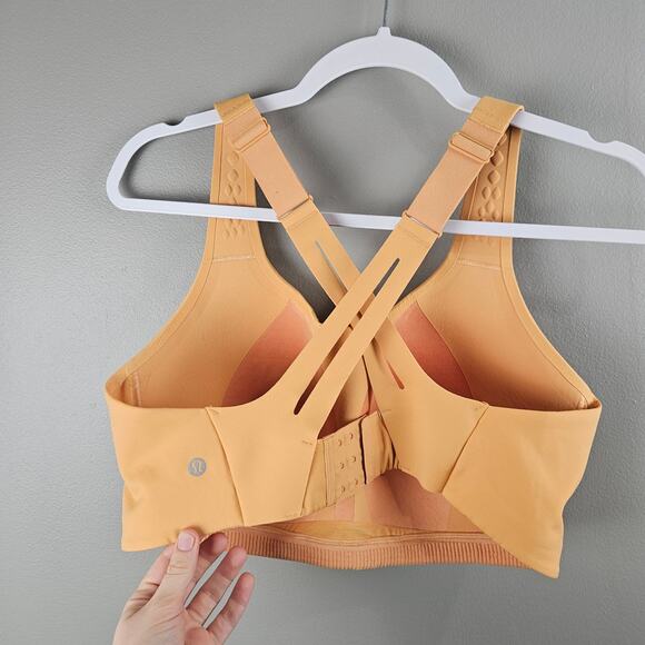 Lululemon Airsupport Bra High Support Size 38DD Warm Apricot - Picture 2 of 6